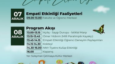 Üniversitemizde Empati Etkinliği